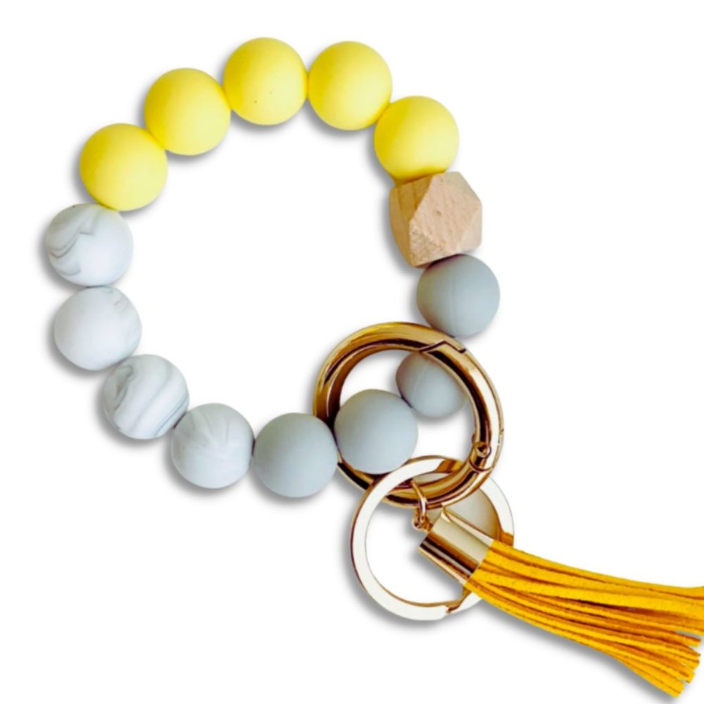 Yellow Wristlet Keychain